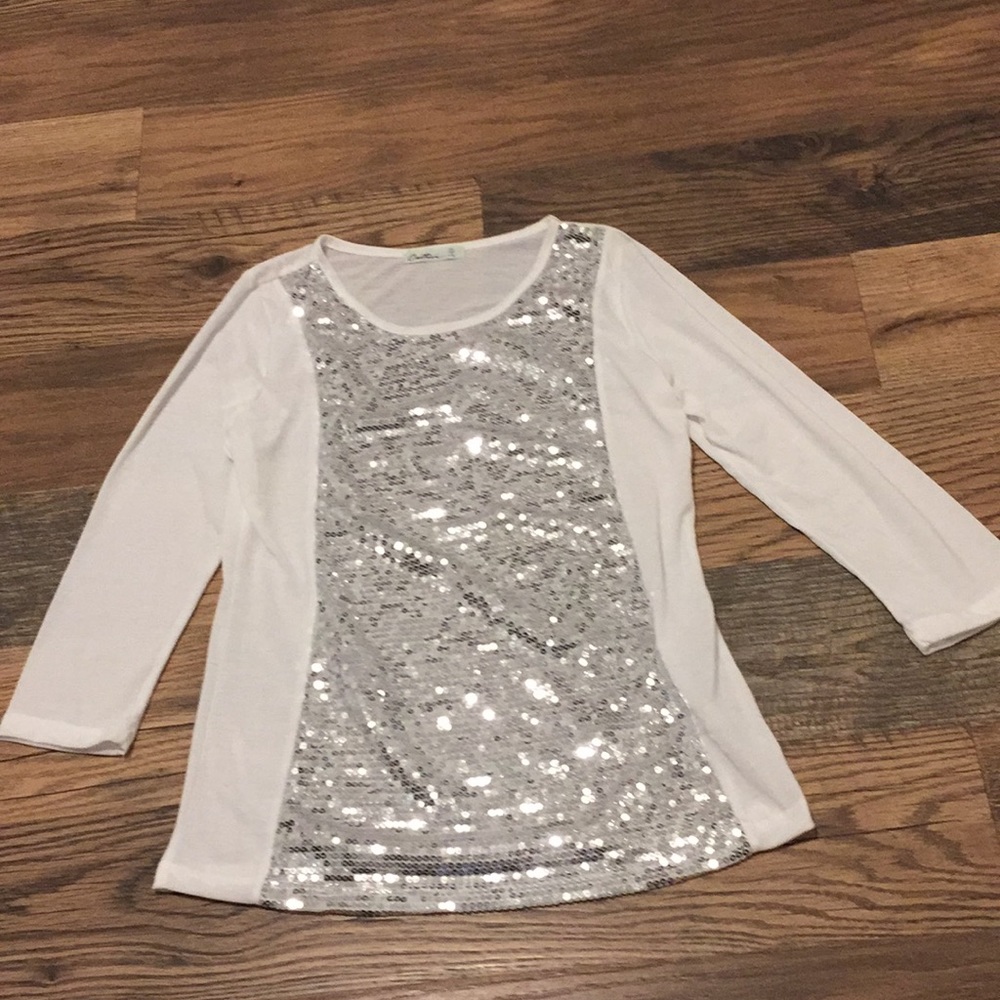 Cactus long sleeve sequined shirt